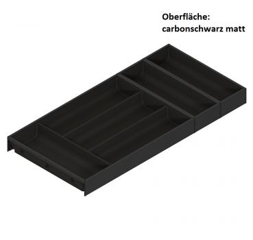 AMBIA-LINE Besteckeinsatz, für LEGRABOX / MERIVOBOX, Kunststoff / Stahl, 6 Besteckfächer, NL=650 mm, Breite=300 mm